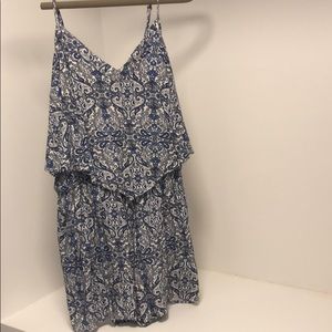 COTTON ON size S blue paisley flowy  romper